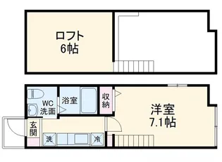 アザーレ・プラネ読売ランド前II【1階】の間取り