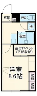 レオパレスアルジャン【2階】の間取り