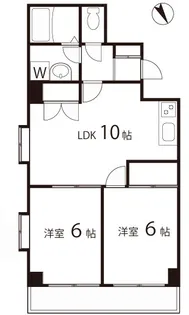 クレア麻布【4階】の間取り