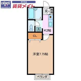 サンポート【2階】の間取り