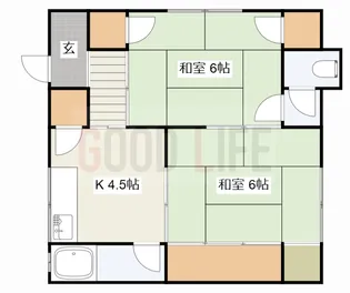 兵庫県加古川市平岡町一色【アパート】の間取り