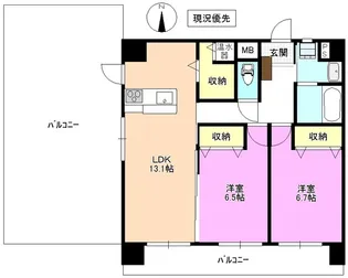 シティドエル【4階】の間取り