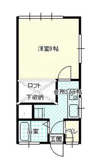 山形県山形市桜田西2【アパート】の間取り
