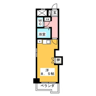セントラルハイツ二野【4階】の間取り