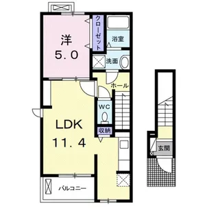 レヨン・ド・ルミエール【2階】の間取り