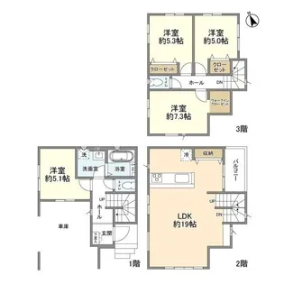 埼玉県川口市坂下町3【一戸建】の間取り