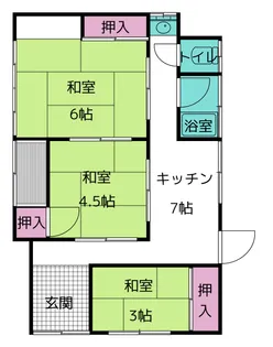熊本県熊本市北区高平3【一戸建】の間取り