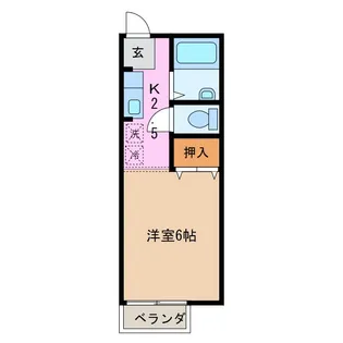 1Kの間取り画像