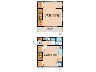 モンテリラ目黒の間取り