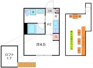 東京都渋谷区幡ヶ谷3【マンション】の間取り