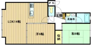 ジュラクハイツ【1階】の間取り