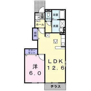 メゾンアルエット【1階】の間取り