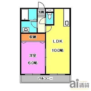 川越メゾンケンシン【2階】の間取り