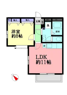 アコール東北沢【1階】の間取り