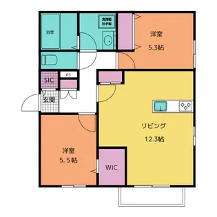 East field【3階】の間取り