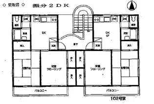 セバランスハイツ【1階】の間取り