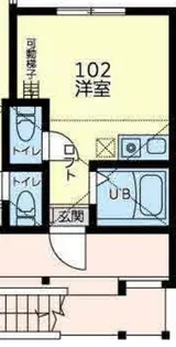 クレストコート横浜【1階】の間取り