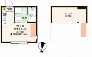 東京都板橋区大和町【アパート】の間取り