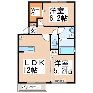 グリーンコート【2階】の間取り