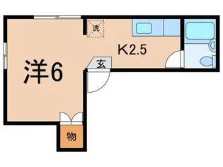 メゾンキュ-ビック【1階】の間取り