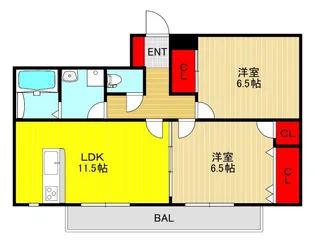 Felicided【2階】の間取り