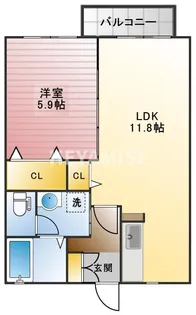 ディアスAYA【2階】の間取り