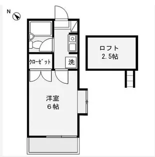 埼玉県深谷市上野台【アパート】の間取り