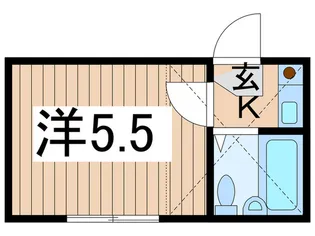 スマイル大矢部【1階】の間取り