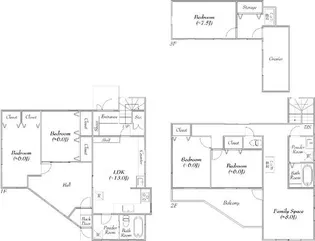 東京都八王子市絹ケ丘1【一戸建】の間取り