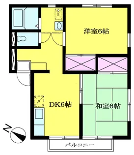 フラワーハイツPart・3【2階】の間取り