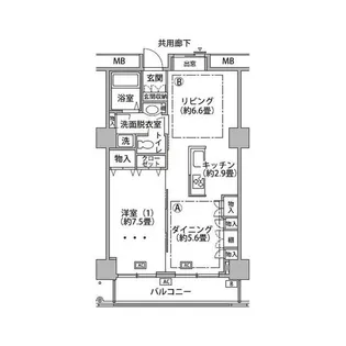 東京都江東区東雲1【マンション】の間取り