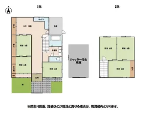 岐阜県大垣市木戸町【一戸建】の間取り