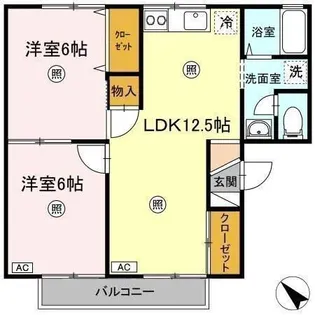 ピアニー III棟【2階】の間取り