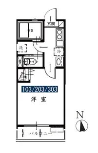 MELDIA幕張町6丁目【1階】の間取り
