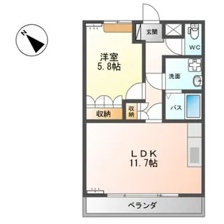 ルミナスハイム【1階】の間取り