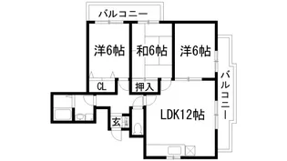 リバーサイドプラザ【3階】の間取り