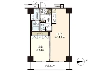 レジデンス仙台駅東【13階】の間取り