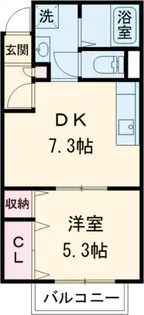 大阪府岸和田市土生町【アパート】の間取り