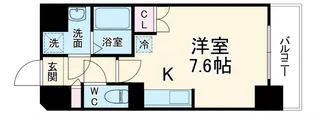 エスリード烏丸五条駅前【14階】の間取り