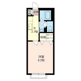 パール・ブラウN【1階】の間取り