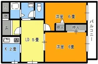 メゾンヒガシビル【4階】の間取り