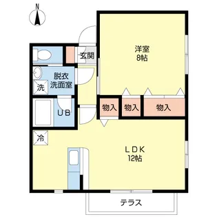 ラピス・ヴェールII【1階】の間取り