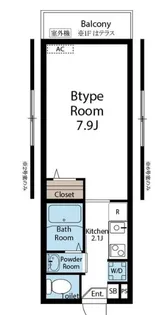 千葉県船橋市東中山1【アパート】の間取り