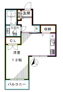 東京都中野区上高田5【マンション】の間取り