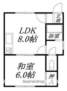 アークヒルズ大繩【2階】の間取り