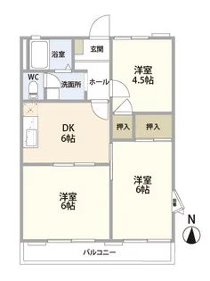 横手ハイツ【1階】の間取り