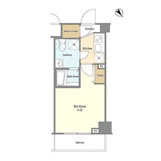 Rising Place 川崎二番館【3階】の間取り