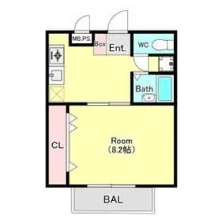 ソレイユ市川【3階】の間取り