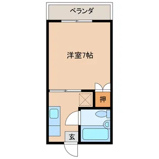 宮崎県都城市姫城町【アパート】の間取り