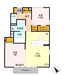 ルミエルN【1階】の間取り